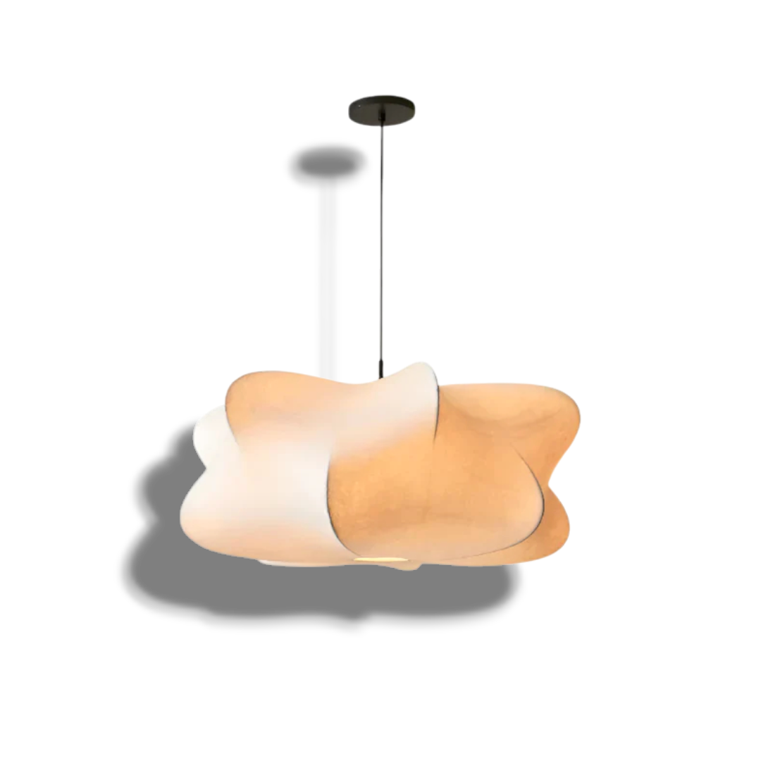 Glowyn - Wabi Sabi Silk Hanging Lamp Elegant Ambient Light For Home